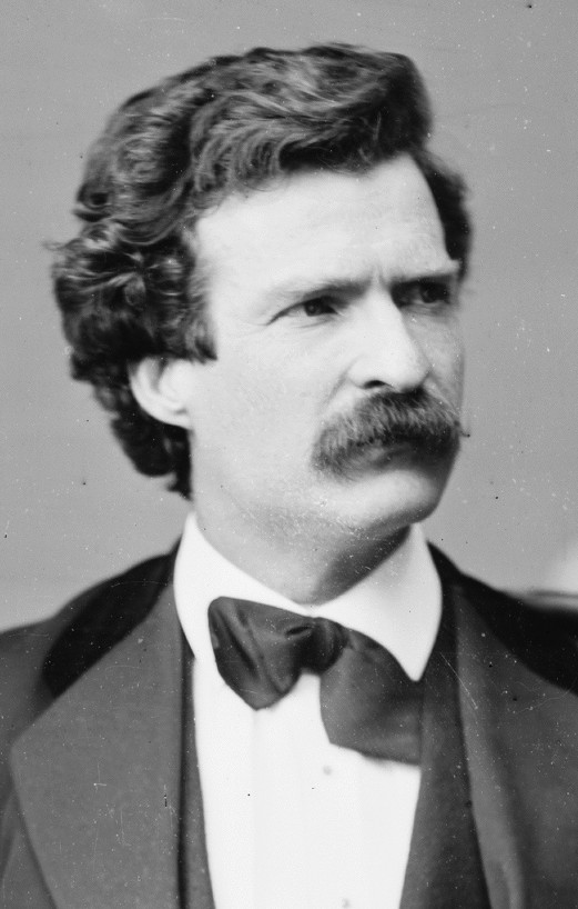 Photograph of Mark Twain in 1871, via Wikipedia