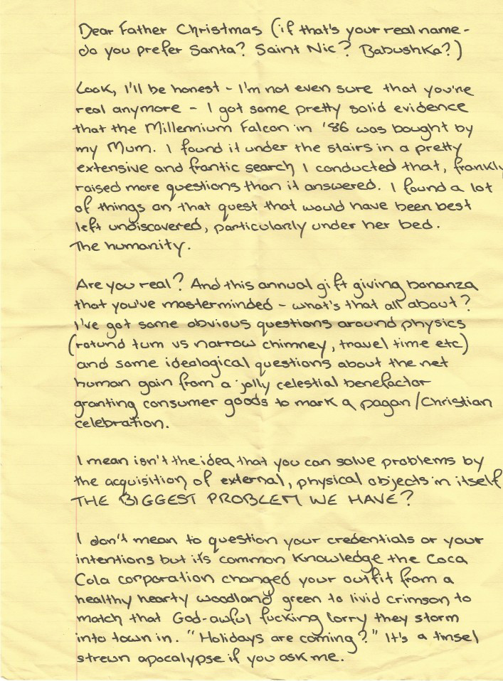 A letter from Russell Brand to Father Christmas - Letters Live